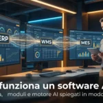 Come funziona software AI-first architettura moduli motore AI PMI manifatturiere