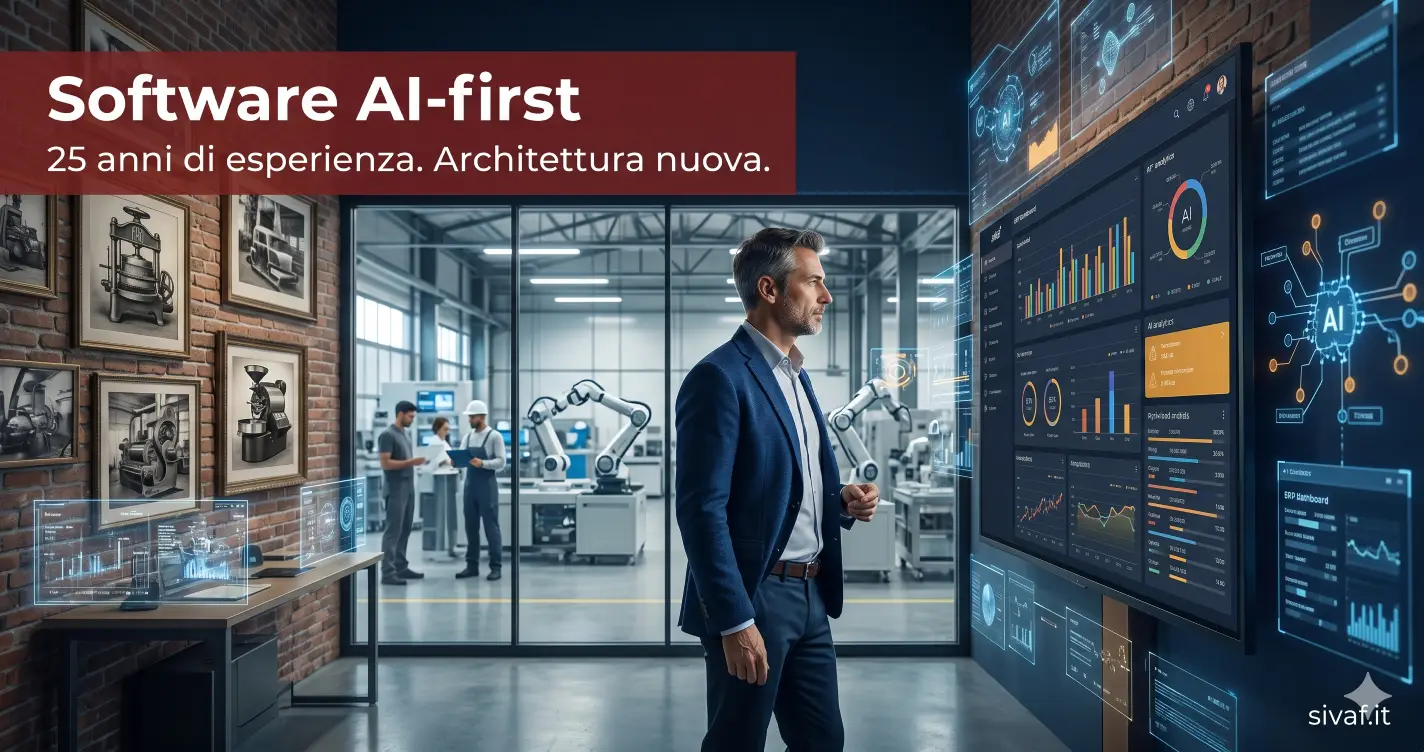 Software AI-first per PMI italiane: esperienza manifatturiera e tecnologia AI-first