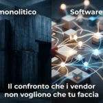 Confronto software monolitico vs AI-first per PMI manifatturiere