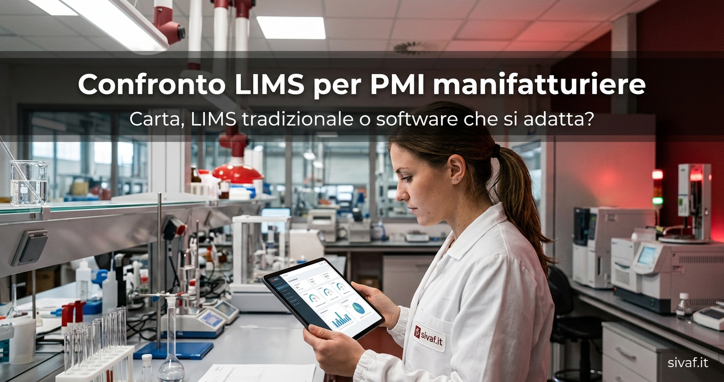 Confronto LIMS per PMI manifatturiere: carta, LIMS tradizionale o AI-first