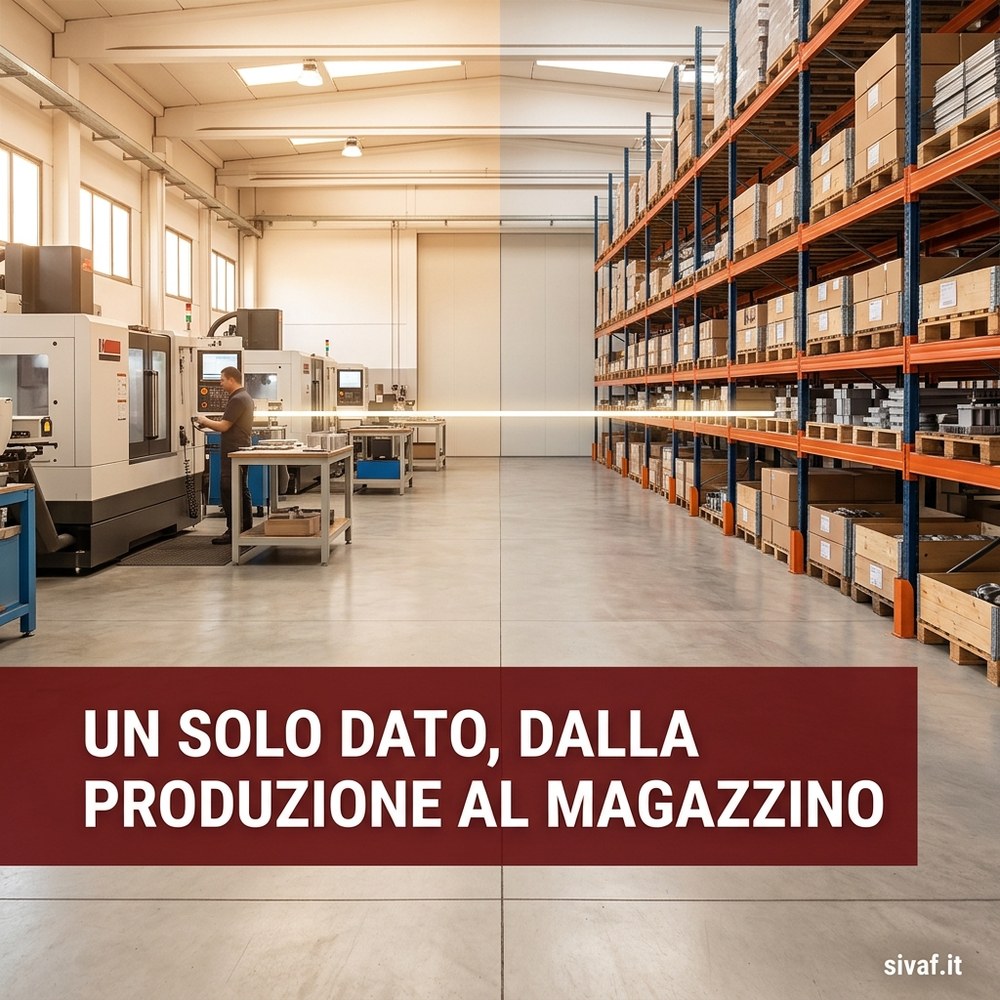 Dato unico tra magazzino, ERP e MES in una PMI manifatturiera