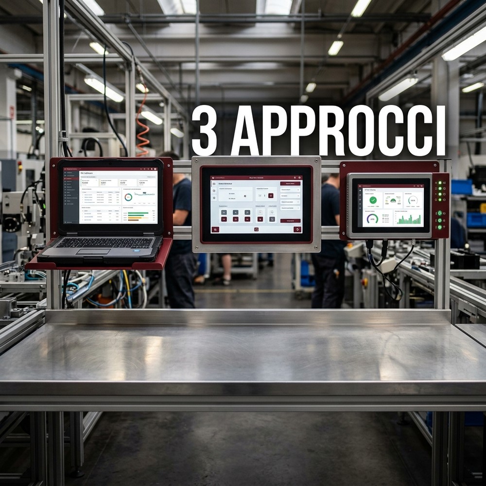 Confronto tra i tre approcci al MES per PMI manifatturiere