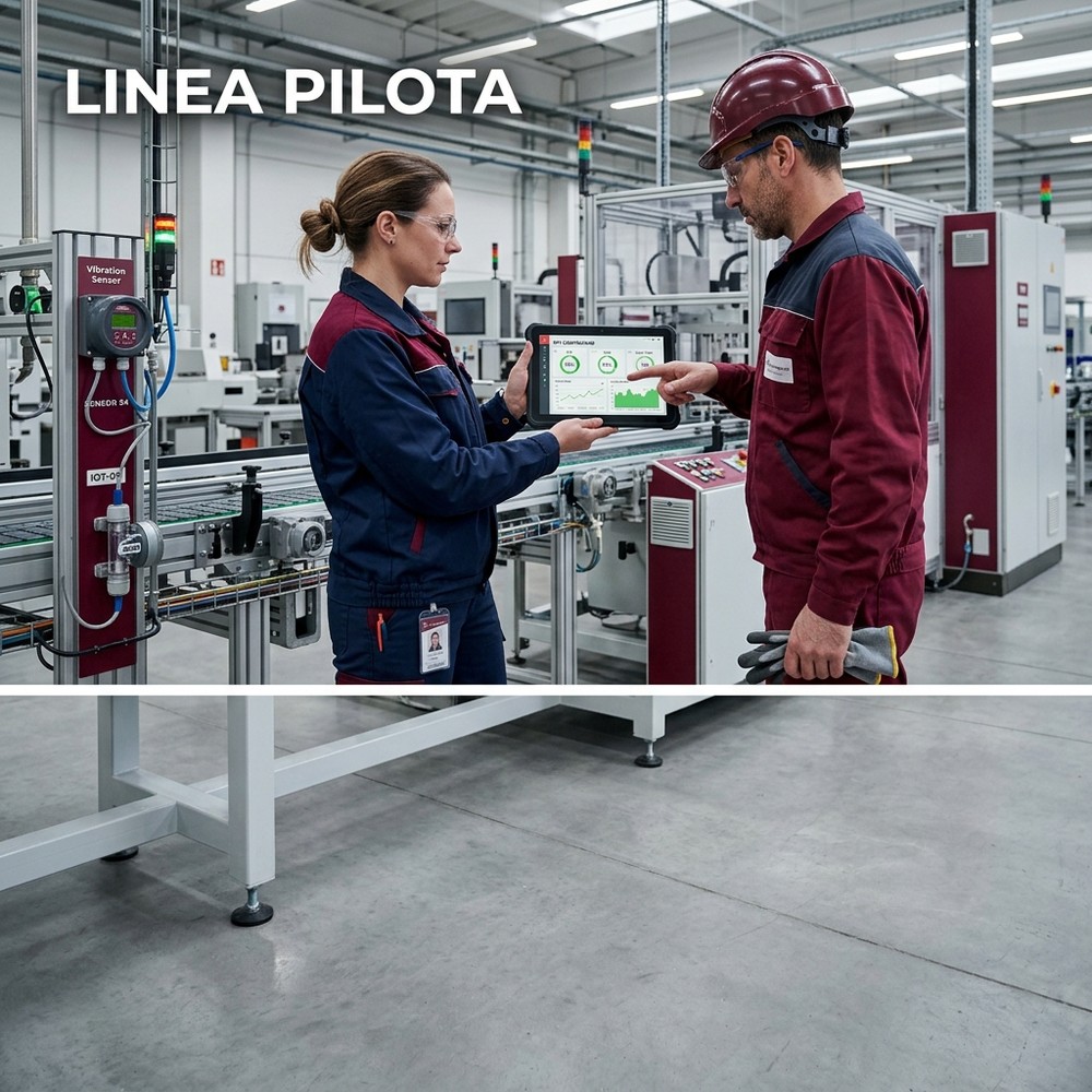 Valutazione di siMES su una linea pilota per PMI manifatturiera