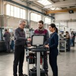 Reparto produttivo attivo durante il passaggio al nuovo gestionale in una PMI manifatturiera